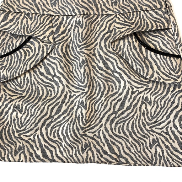 NWT BCBGeneration Gray and Gold Metallic Miniskirt - Picture 4 of 8